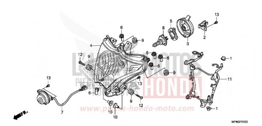 SCHEINWERFER CB1000RAF de 2015